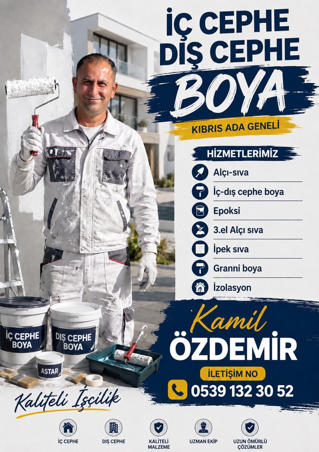 Kaliteli İç ve Dış Cephe Boya & Alçı İşleri